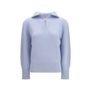 Forte_Forte Women Wool And Cashmere Half Zip Sweater